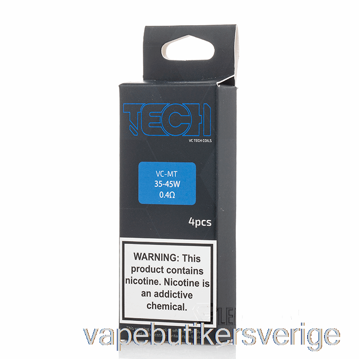 Vape Sverige Vaperz Cloud Vc Tech Ersättningsspolar 0,4ohm Vc Tech Coils